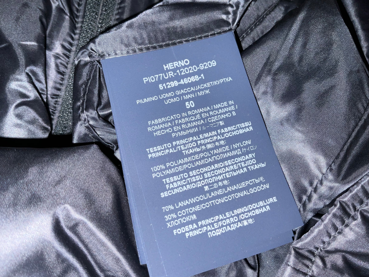 Herno Ultralight Feathers Down Jacket Blazer size 50 men