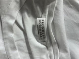 Brunello Cucinelli White Cotton Monili-Detail Top Size S small ladies