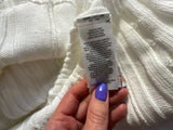 Polo by Ralph Lauren Cable Knit Polo Dress – White – Size M ladies