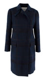 Valentino Navy Double Fleece Wool And Cashmere Coat Size US 6 UK 10 ladies