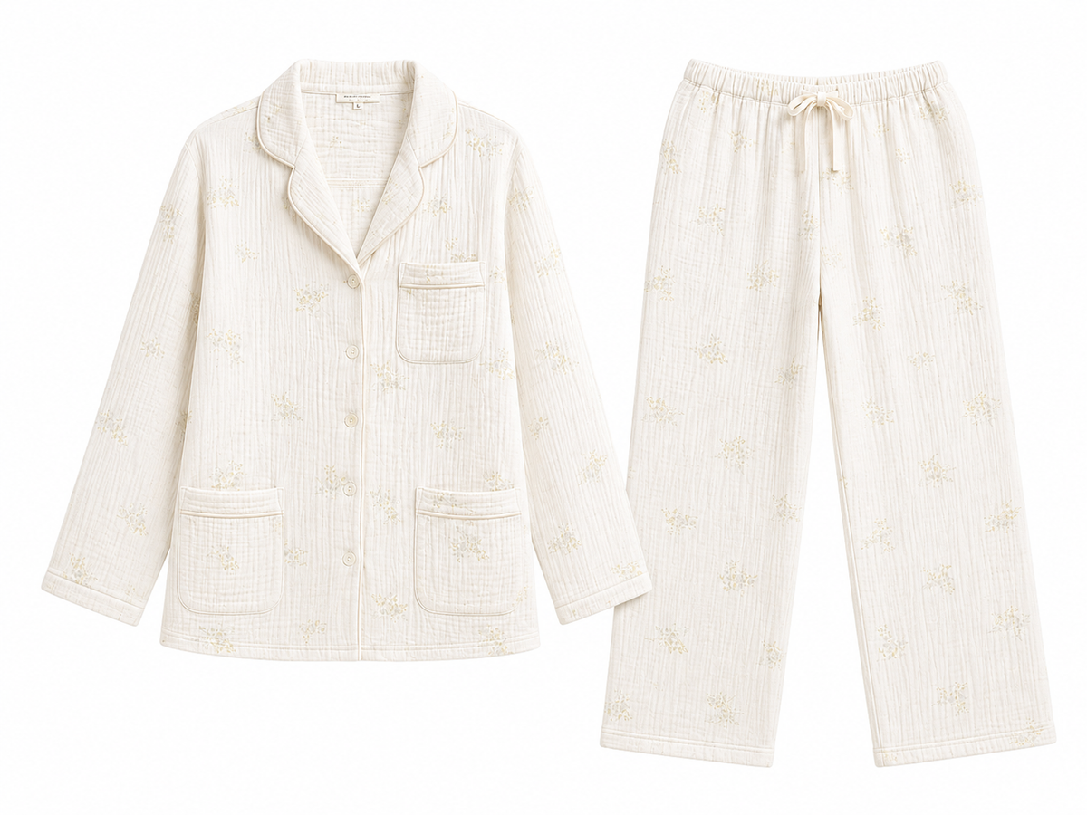 The White Company Ladies Floral Pyjama Set – Size M ladies