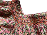 BONPOINT FLORAL LIBERTY PRINT HAND EMBROIDERED DRESS SIZE 14 YEARS