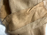 Ralph Lauren Collection Camel Cashmere Jumper with Suede Elbow Patches – Size XS ladies