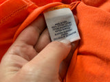 Polo Ralph Lauren V neck Bright Orange T-Shirt SIZE S small ladies