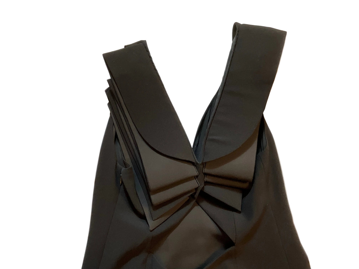 Emporio Armani Black Sexy Gown Maxi dress Size I 40 S SMALL Ladies