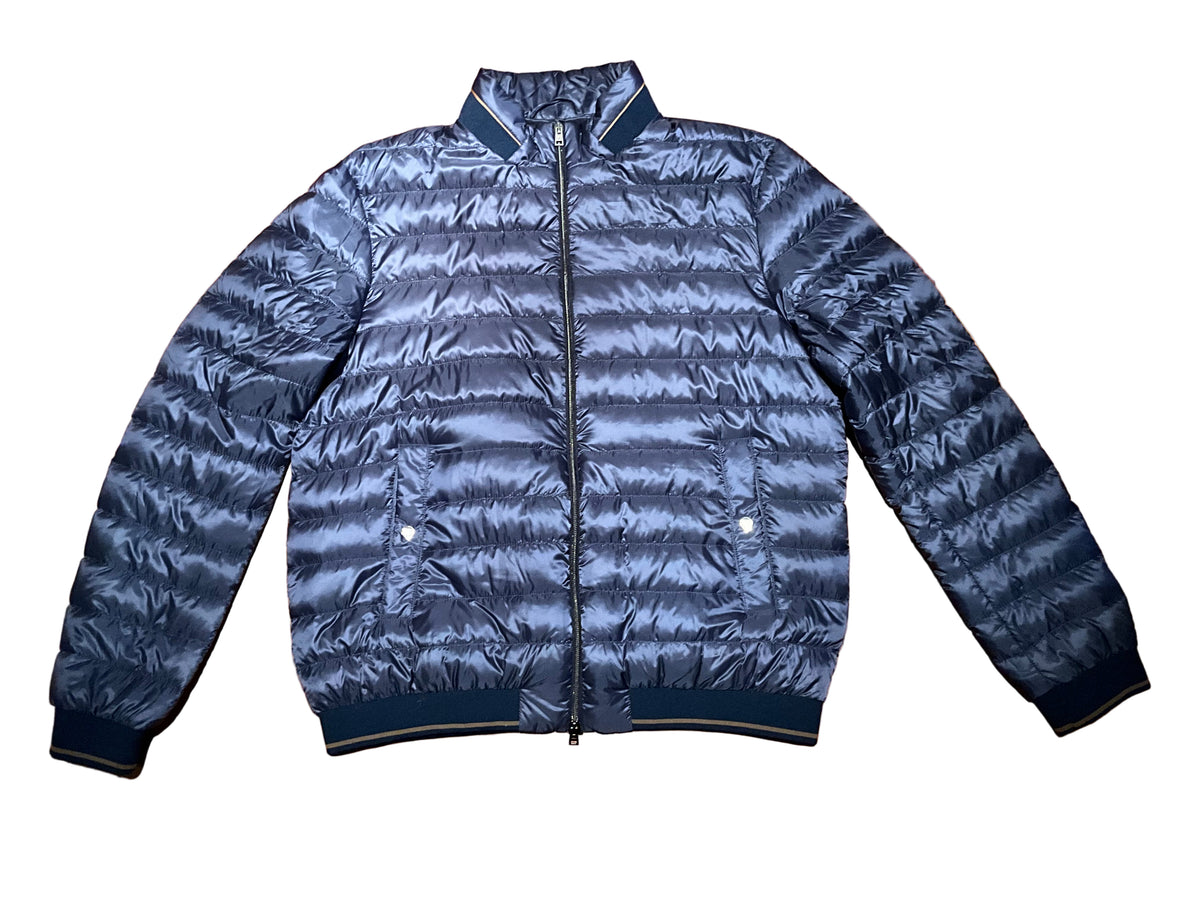 Herno Lightweight dawn feathers blue down bomber jacket Size 52 men