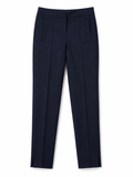 Tom Ford Navy Virgin Wool Slim-Fit Ankle Trousers – Size 40 ladies