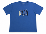 Calvin Klein Jeans Boys T-Shirt – Blue Logo Print – Age 12 (152 cm) children