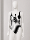 ERES Striped One-Piece Swimsuit size M medium ladies