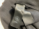 Maje Black Rib-Knit Sweetheart-Neck Top ladies