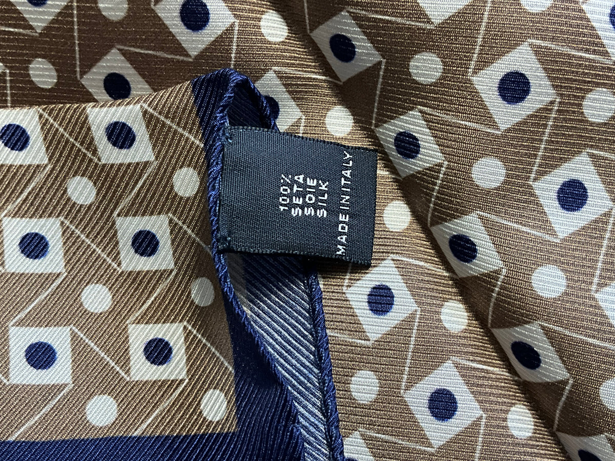 Set of 2 Men’s 100% Silk Pocket Squares – Made in Italy men