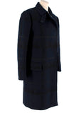 Valentino Navy Double Fleece Wool And Cashmere Coat Size US 6 UK 10 ladies