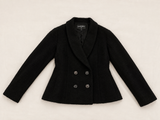 Chanel La Petite Veste Noire Black Bouclé Wool Jacket – Pre-Fall 2022/2023  – Size 40 ladies