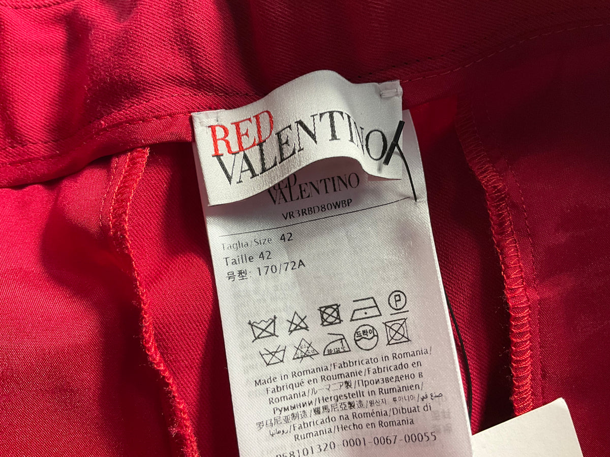 Red Valentino Straight Leg Pants Trousers size I 42 UK 10 US 6 ladies