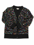 Stella McCartney Kids Girls' Sequin Woven Cardigan Size 12 years old children