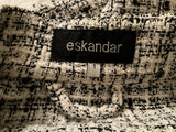 ESKANDAR Grey Tweed Blend Oversized Jacket Shirt Size One Size Fits All ladies