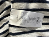 Christian Dior Striped Linen Blend Sailor Sweater – White/Navy ladies