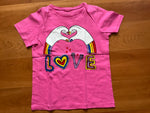 Stella McCartney KIDS LOVE T shirt Top for Girls Size 10 years old children