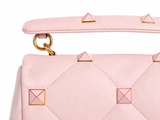 Valentino Garavani Roman Stud Quilted Leather Top Handle Bag ladies