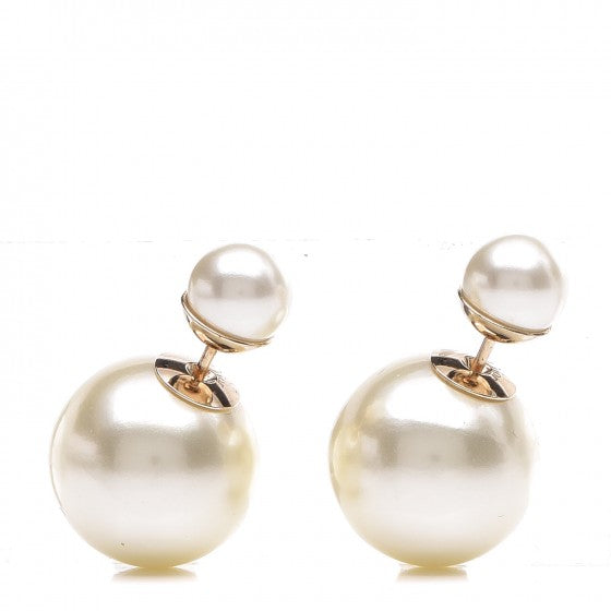 Christian Dior Pearl Mise En Dior Tribal Earrings ladies