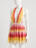 Missoni Mare Metallic Crochet-Knit Swimsuit & Mini Dress Set – Size IT 44 ladies