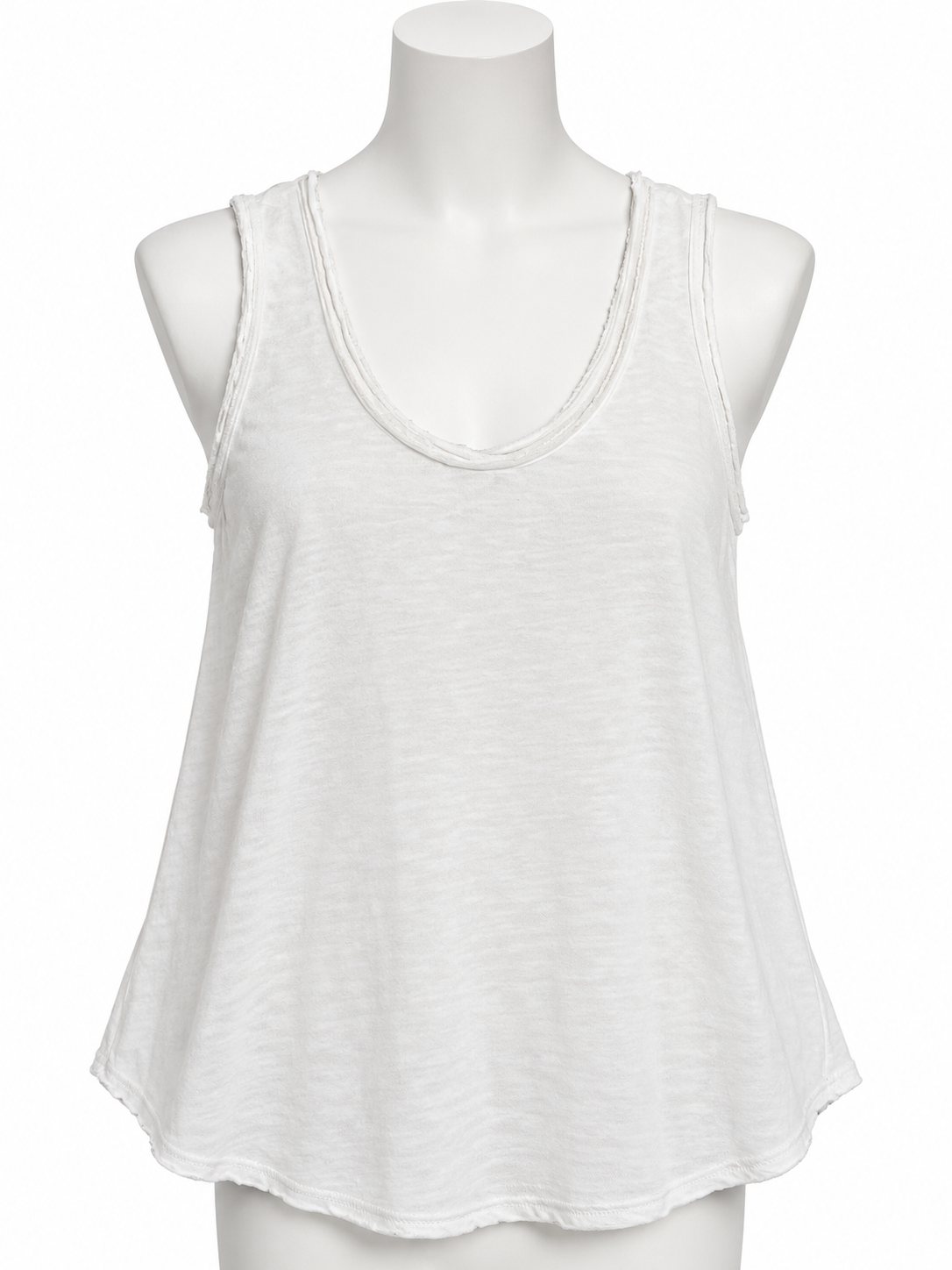 American Vintage White Cotton Tank Top – Size S ladies