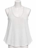 American Vintage White Cotton Tank Top – Size S ladies