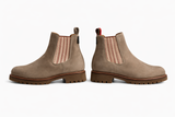 Penelope Chilvers OSCAR LEATHER TEAROSE KHAKI Ankle Chelsea Boots Size 38 ladies