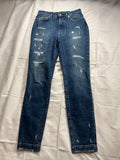 Dolce & Gabbana Grace high waisted distressed skinny jeans denim Size I 42 UK 10 US 6 ladies