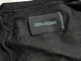 Zadig & Voltaire Black V-Neck Knit Top ladies