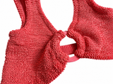 Hunza G Rose Inc Iman Seersucker Bikini Bralette One Size fits all ladies