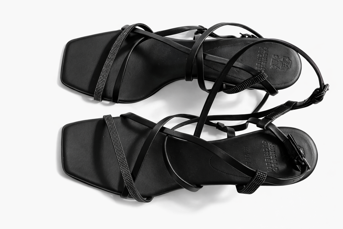 Brunello Cucinelli Monili embellished strappy sandals Size 39 ladies