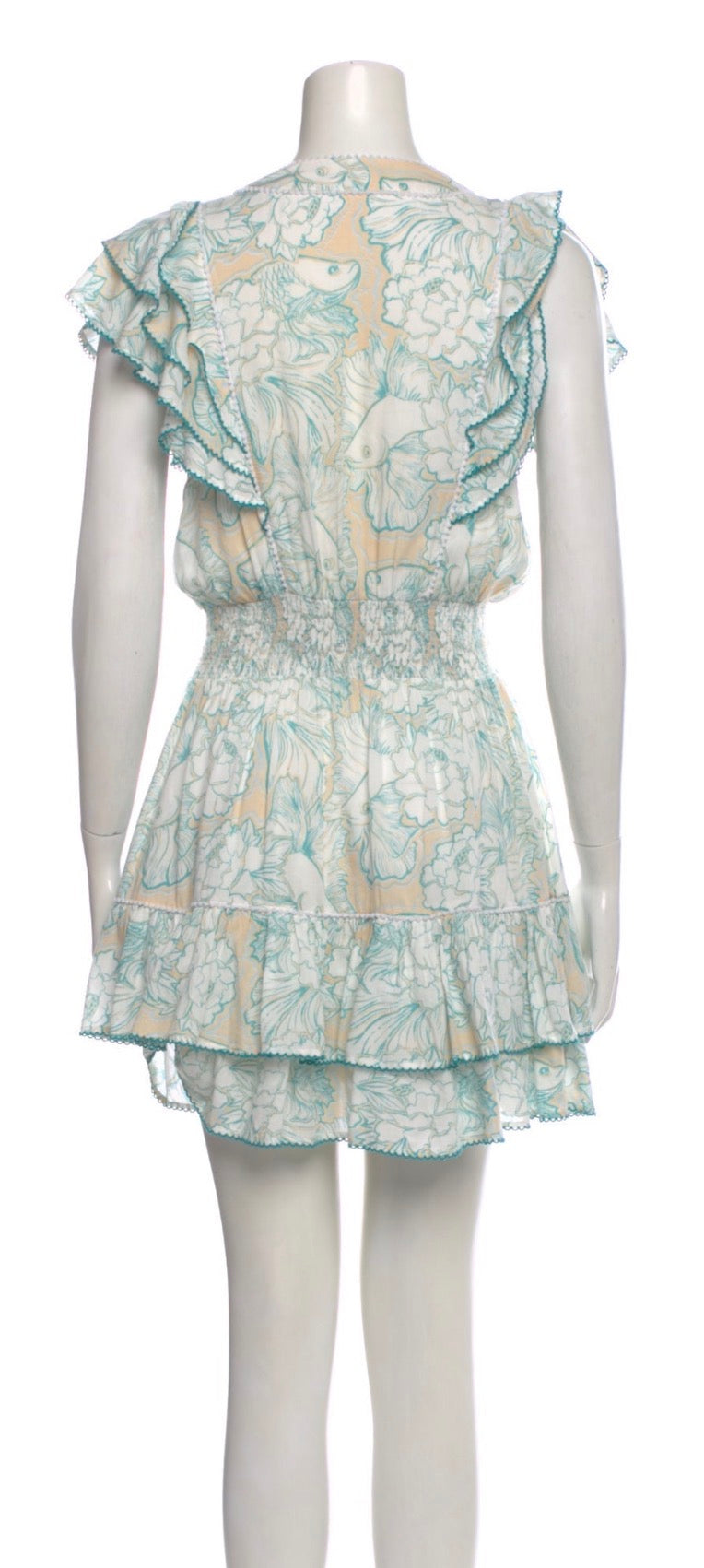 Poupette St Barth x Vilebrequin Camila Mini Dress – Hidden Fishes Print ladies
