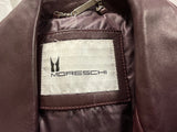 Moreschi burgundy leather biker jacket Size M medium ladies