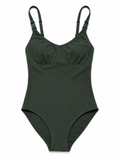 Eres Khaki One Piece Swimsuit size F 38 US 6 UK 10 ladies