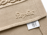 Bonpoint Girls Graziella Jumper Poncho in Beige size 12-14 years children