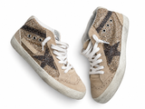 Golden Goose Midstar Gold Glitter & Suede Trainers – EU 36 ladies