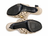 Valentino Garavani Roman Stud woven leather mules Size 39 ladies