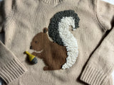 Il Gufo Beige Squirrel Sweater – 4 Years old children
