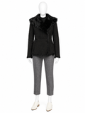 Joseph Black Toscana Anais Sheepskin Short Coat – Size 38 ladies
