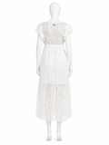 Vilebrequin Long Transparent Silk Starfish Dress – Off White – XS ladies