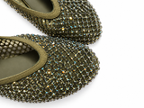 Le Silla Gilda Crystal-Embellished Mesh Mary Jane Ballet Flats – Size 38½ ladies