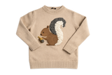 Il Gufo Beige Squirrel Sweater – 4 Years old children