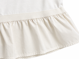 Herno White Cotton Peplum T-Shirt ladies