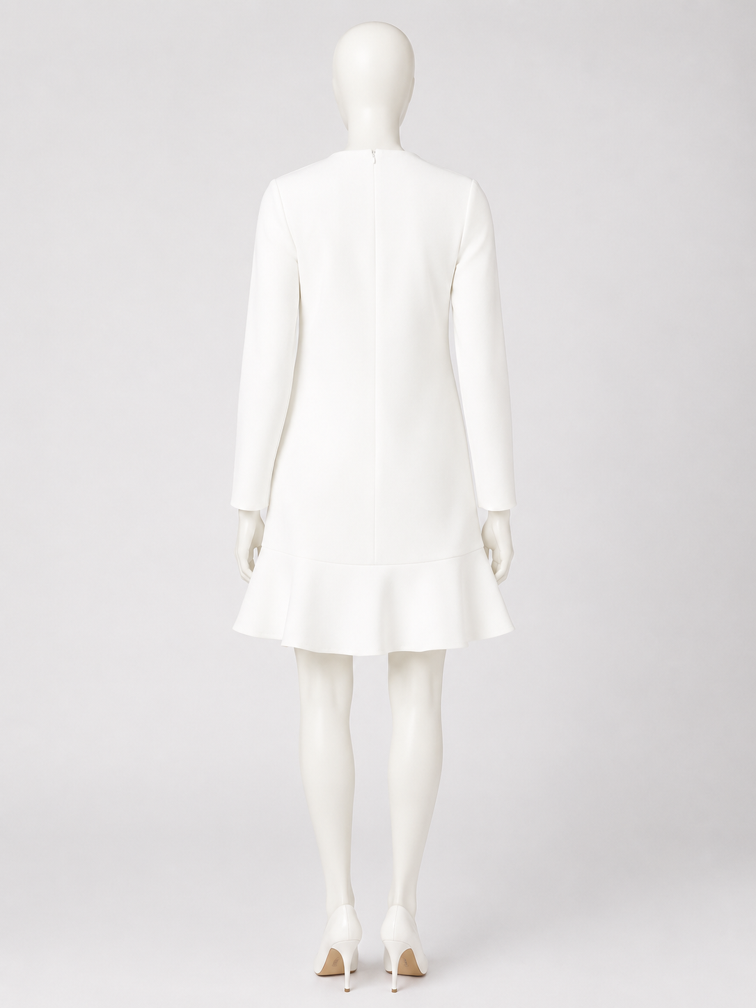 Red Valentino Ruffle Mini Dress – White ladies