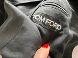 TOM FORD SINGLE BREASTED SHAWL LAPEL CROPPED TUXEDO JACKET BLAZER Size I 38 XS Ladies
