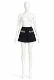 Miu Miu Navy Embellished Tailored Shorts Size I 38 ladies