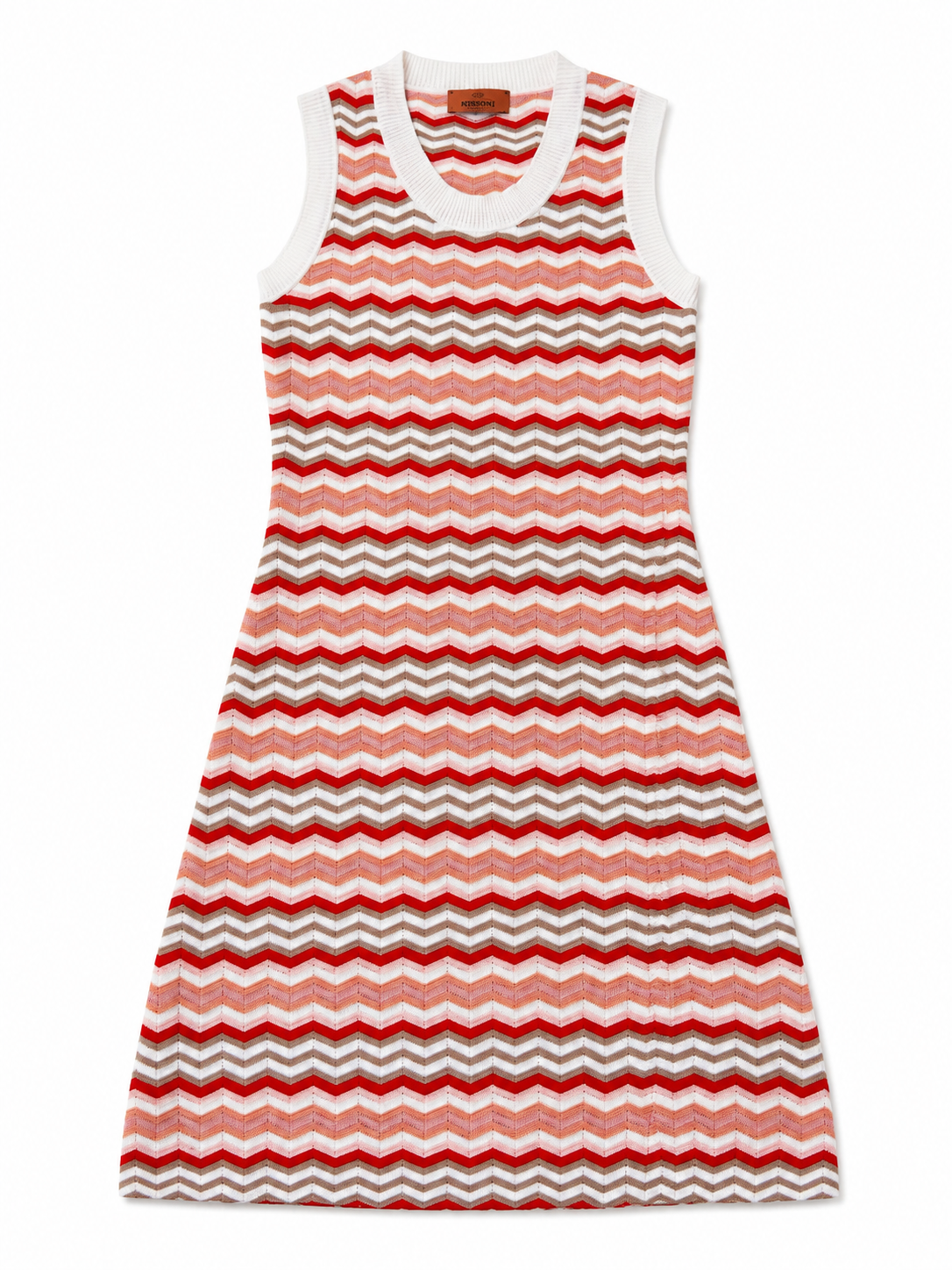 Missoni Multicolour Zigzag Knit Mini Dress – Size IT 44 ladies