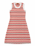Missoni Multicolour Zigzag Knit Mini Dress – Size IT 44 ladies
