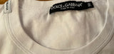 Dolce & Gabbana T-Shirt Round Neck in White size 50 men